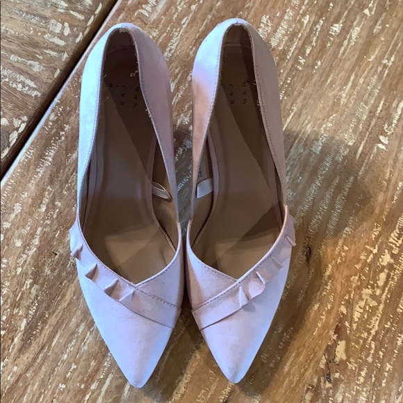 Target Shoes Target Beautiful Rose Pink Colored Velvet Heels Poshmark